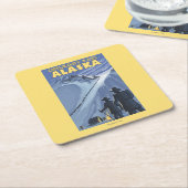 Chilkoot Durchlauf, Alaska-Goldschürfer Rechteckiger Pappuntersetzer (angewinkelt)