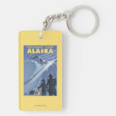 Chilkoot Durchlauf, Alaska-Goldschürfer Schlüsselanhänger (Rückseite)