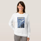 Chilkoot Durchlauf, Alaska-Goldschürfer T-Shirt (Vorne ganz)