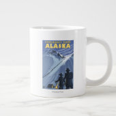 Chilkoot Pass, Alaska Gold Minen Jumbo-Tasse (Rechts)