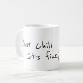 Chillなshiba Kaffeetasse (Vorderseite Links)