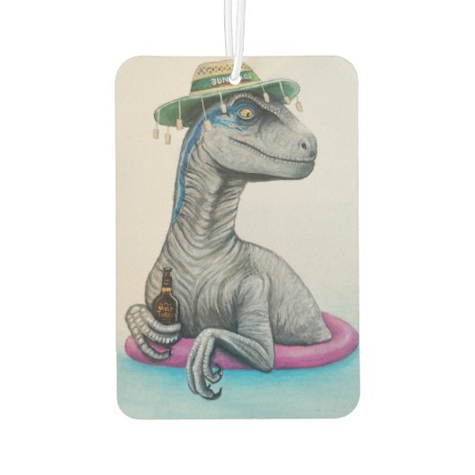 Chill AF Velociraptor - Air Freshener Autolufterfrischer (Rückseite)
