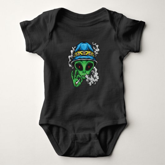 Chill Alien Baby Strampler (Vorderseite)