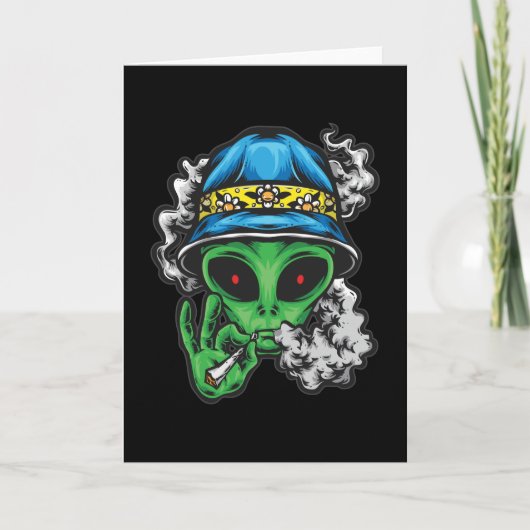 Chill Alien Karte (Vorderseite)