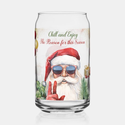 Chill and Enjoy Can-Shaped Glass Dosenglas (Vorderseite)