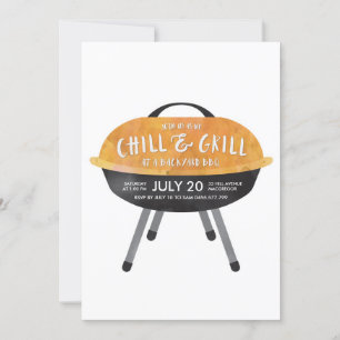Chill and Grill BBQ-Party-Einladung Einladung