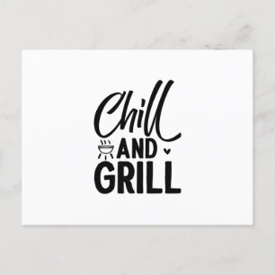 Chill and Grill GRILLEN Postkarte