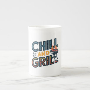 Chill and Grill Tasse - Perfekt für GRILLEN Liebha