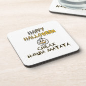 Chill and Relax Happy Halloween Collection Getränkeuntersetzer (Linke Seite)