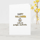 Chill and Relax Happy Halloween Collection Karte (Gelbe Blume)
