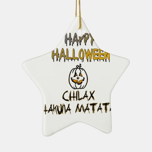 Chill and Relax Happy Halloween Collection Keramik Ornament (Rechts)