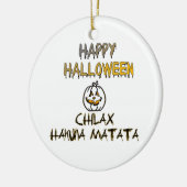 Chill and Relax Happy Halloween Collection Keramikornament (Links)