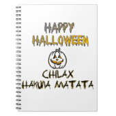 Chill and Relax Happy Halloween Collection Notizblock (Vorderseite)