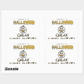 Chill and Relax Happy Halloween Collection Rechteckiger Aufkleber (Blatt)