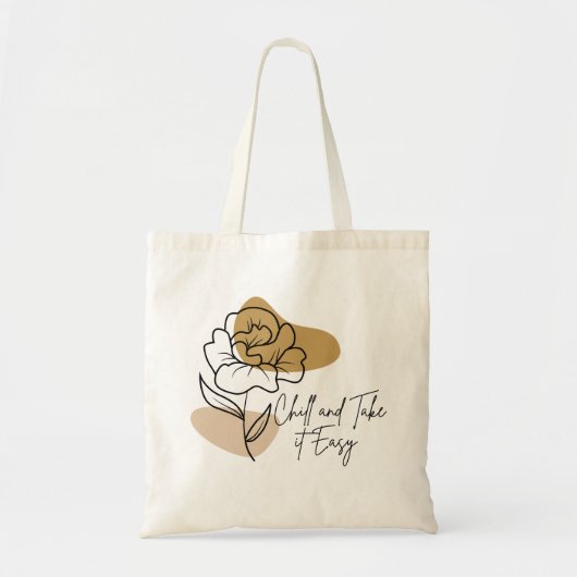 Chill and take it easy tragetasche (Vorne)