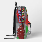 Chill attraktive Vampir blutigen Hintergrund moder Bedruckter Rucksack (Links)