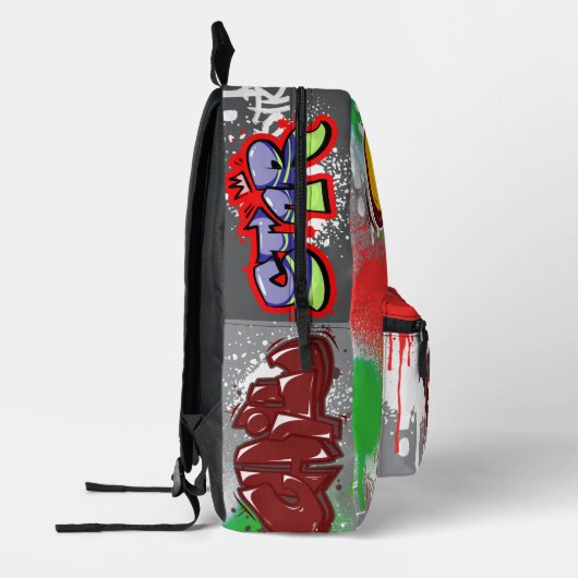 Chill attraktive Vampir blutigen Hintergrund moder Bedruckter Rucksack (Links)