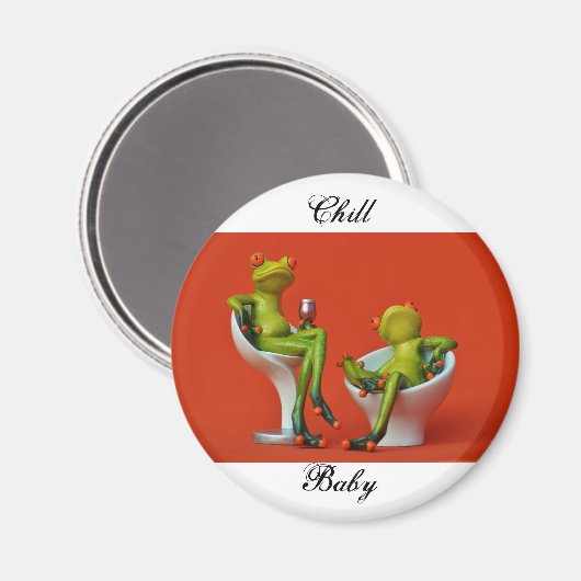 Chill Baby Magnet (Vorderseite/Rückseite)