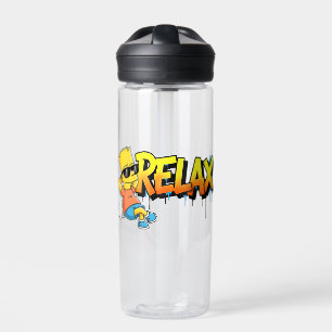 Chill Bart Relax Graffiti Urban Style Grafik T-Shi Trinkflasche