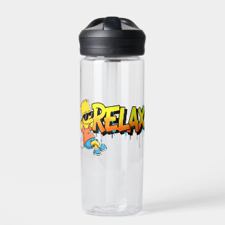 Chill Bart Relax Graffiti Urban Style Grafik T-Shi Trinkflasche