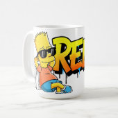 Chill Bart Relax Graffiti Urban Style Graphic Tee Kaffeetasse (Vorderseite Links)