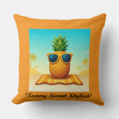 "Chill Beach Escape" Kissen (Vorderseite)