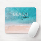 Chill Beach Vibes Ocean Foto Blue Water Mousepad (Mit Mouse)