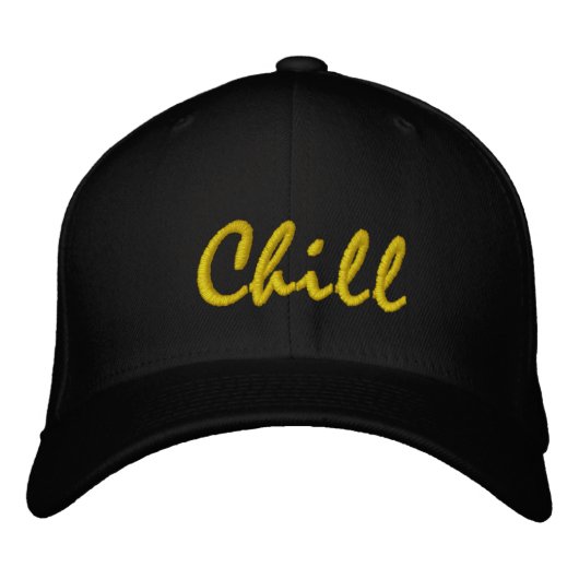 chill bestickte baseballkappe (Vorderseite)