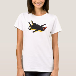 Chill Black Cat Lounges T-Shirt