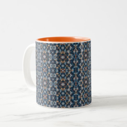 Chill Blue Vibes Zweifarbige Tasse (Vorderseite Links)
