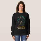 Chill Boca Raton California Skeleton Beach Sweatshirt (Vorne ganz)