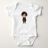 Chill Boy Christmas Elf Baby Bodysuit Baby Strampler (Vorderseite)