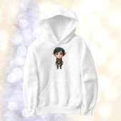 Chill Boy Christmas Elf Girl's Hoodie
