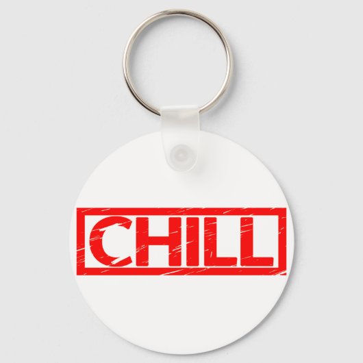 Chill Briefmarke Schlüsselanhänger (Vorderseite)
