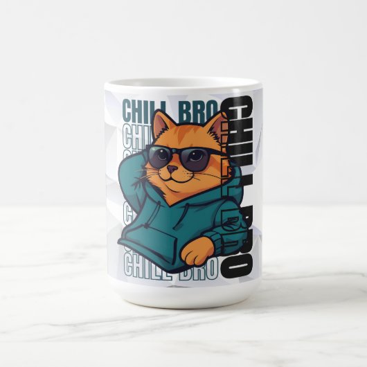 Chill Bro Cat Kaffeetasse (Mittel)