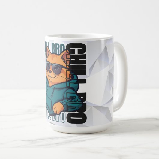 Chill Bro Cat Kaffeetasse (VorderseiteRechts)