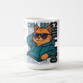 Chill Bro Katze Kaffeetasse (Mittel)