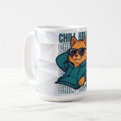 Chill Bro Katze Kaffeetasse (Vorderseite Links)