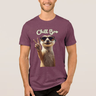Chill Bro – Lustiger Faultier Hoodie Tri-Blend Shirt