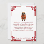 Chill Capybara Gong Xi Fa Cai Card Karte (Rückseite)
