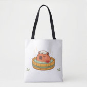 Chill Capybara Onsen Hot Spring-Tasche Tasche (Vorderseite)