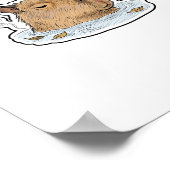Chill Capybara Poster (Ecke)