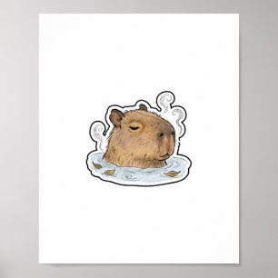 Chill Capybara Poster