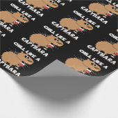 Chill Capybara Süße Tier Lover Geschenkpapier (Ecke)