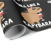 Chill Capybara Süße Tier Lover Geschenkpapier (Rolleneckpunkt)
