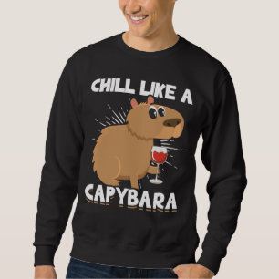 Chill Capybara Süße Tier Lover Sweatshirt