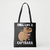 Chill Capybara Süße Tier Lover Tasche (Vorderseite)