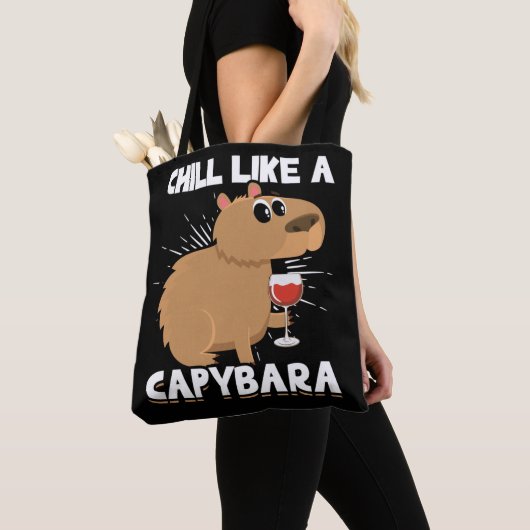 Chill Capybara Süße Tier Lover Tasche (Von Nahem)