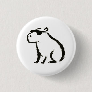 Chill Capybara - Tintenbrush Design Button
