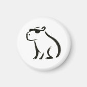 Chill Capybara - Tintenbrush Design Magnet (Vorne)